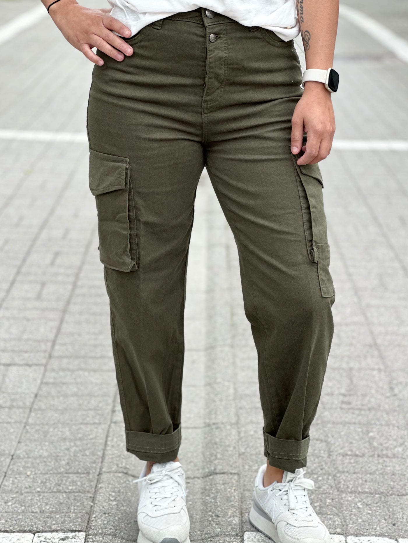 Adeline Cargo Pant, Forest Night