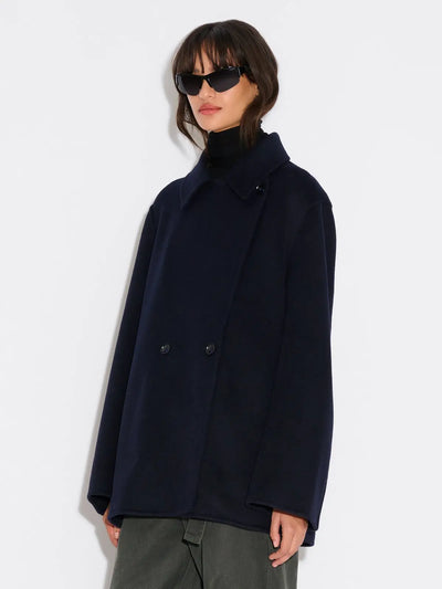 Felsa Wool Peacoat , Dark Blue