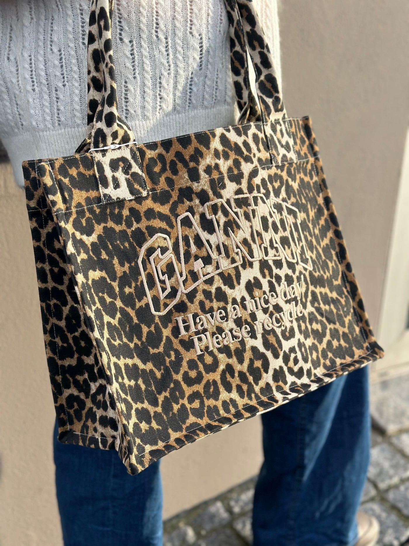 Large Easy Shopper Print, Leopard