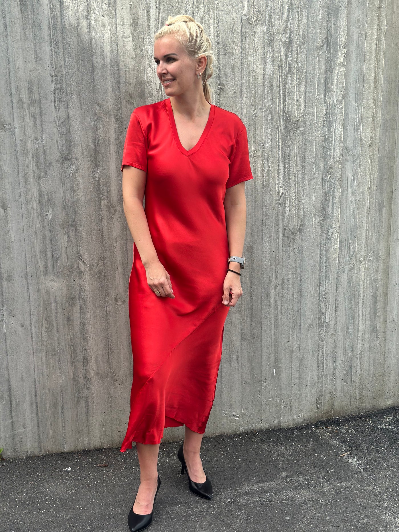 Abito Long Dress, Red