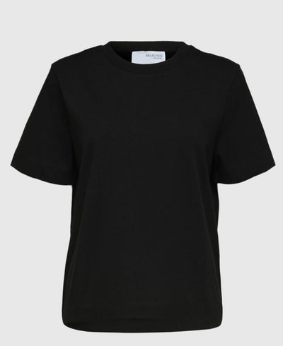 Essential SS Boxy Tee, Black