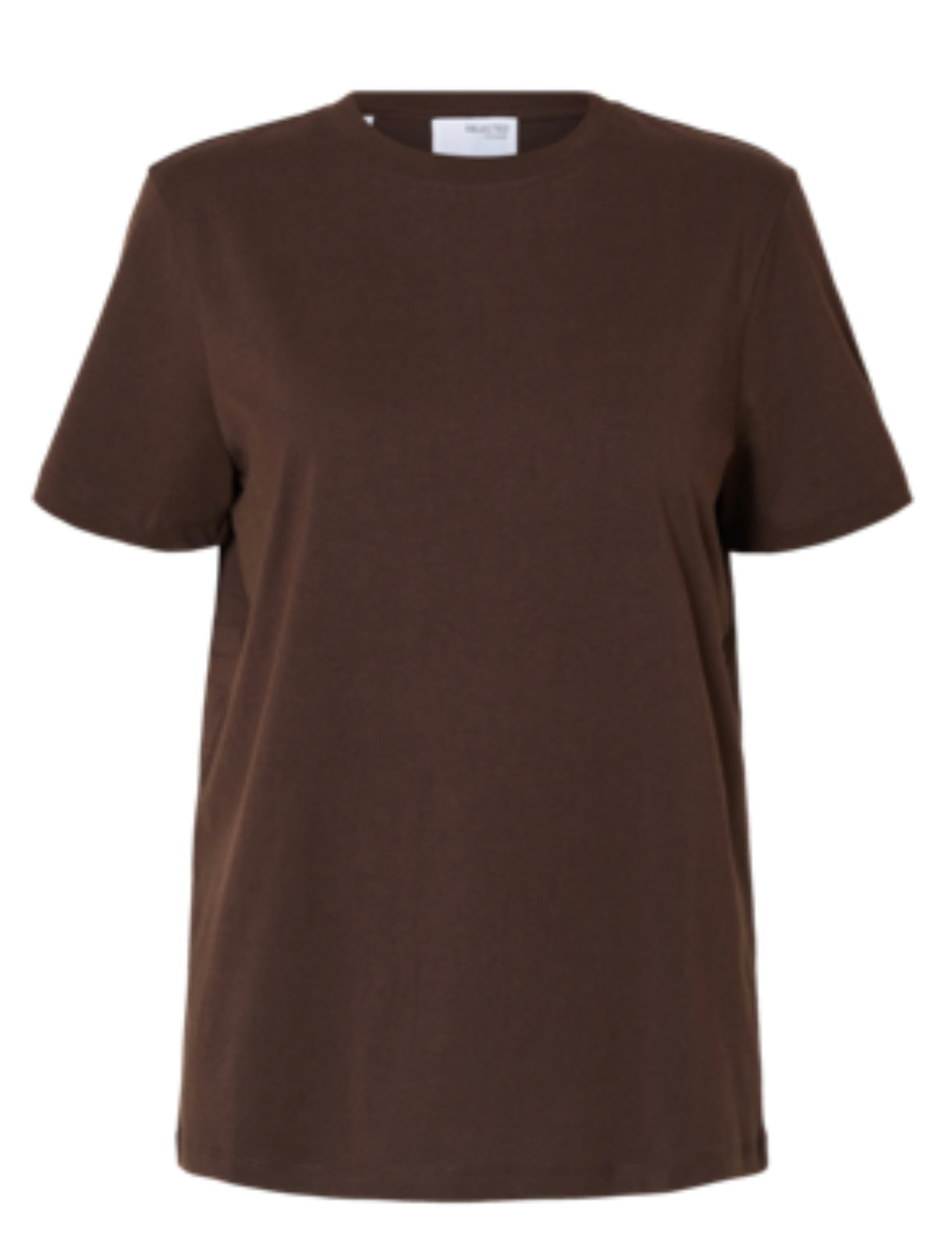 MyEssential SS o-neck Tee, Coffee Bean