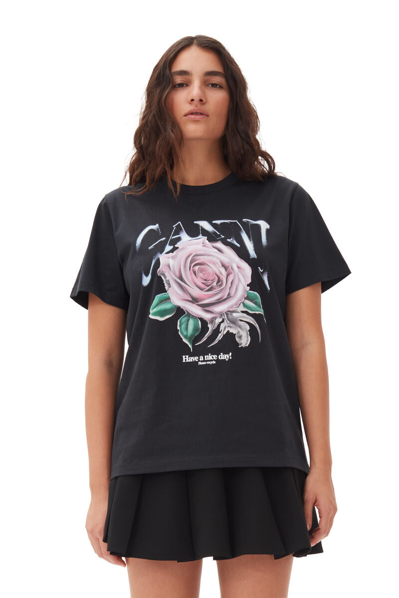 Basic Jersey Rose Relaxed T-shirt, Phantom