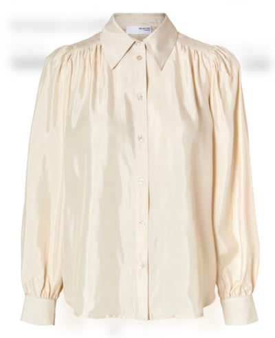 Alicia LS Cupro Shirt, Birch