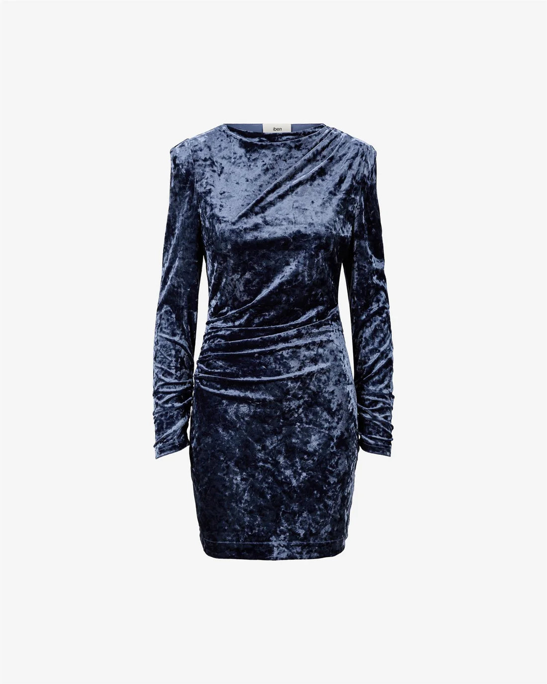 Shine Dress Velour, Ashy Blue