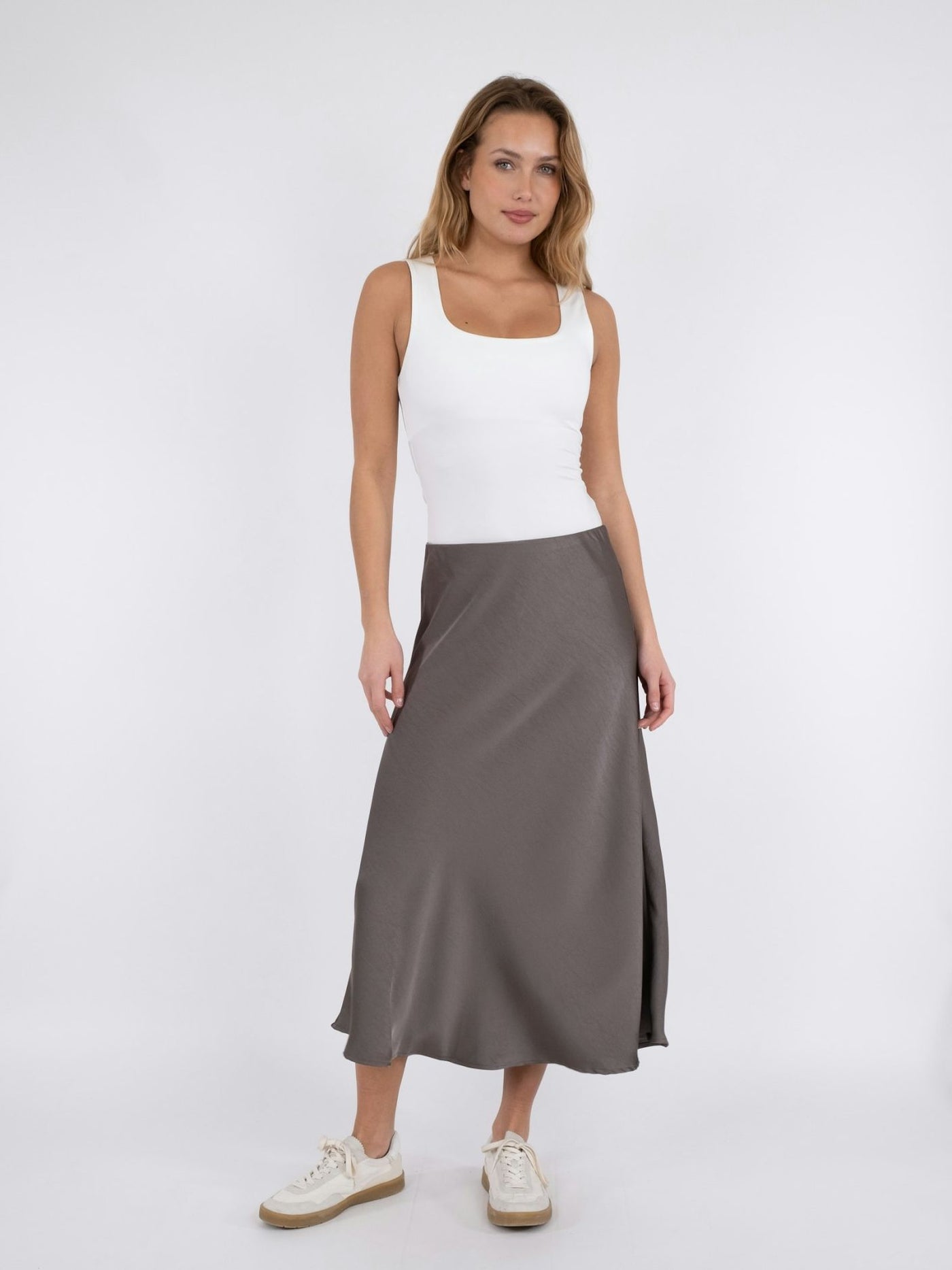 Bovary Skirt, Warm Grey