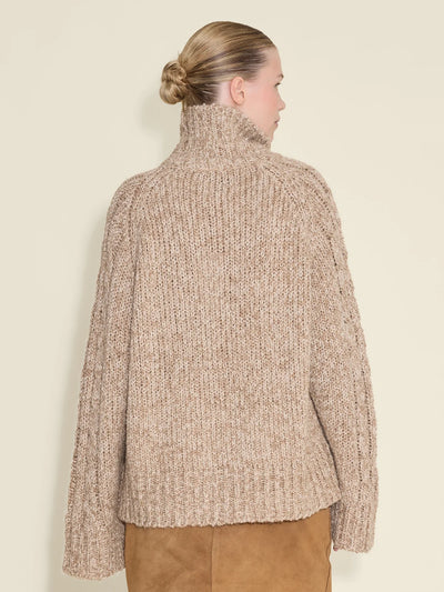 Echo Turtleneck, Brown Mix