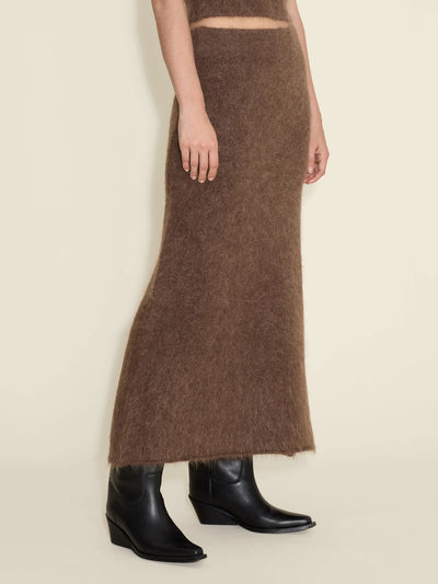 Fure Fluffy Skirt, Dk. Brown