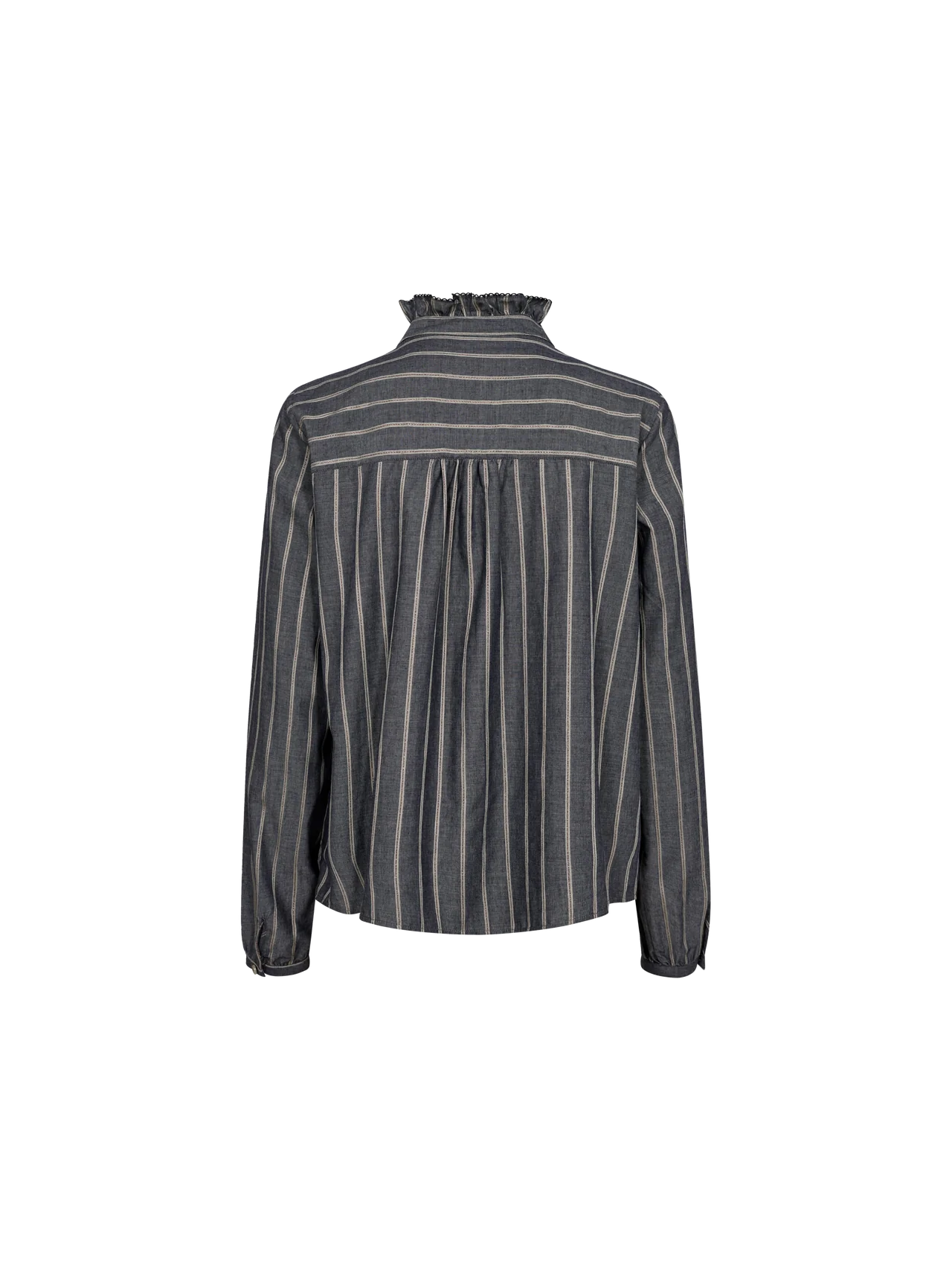 Biles Stripe Blouse, Salute Navy