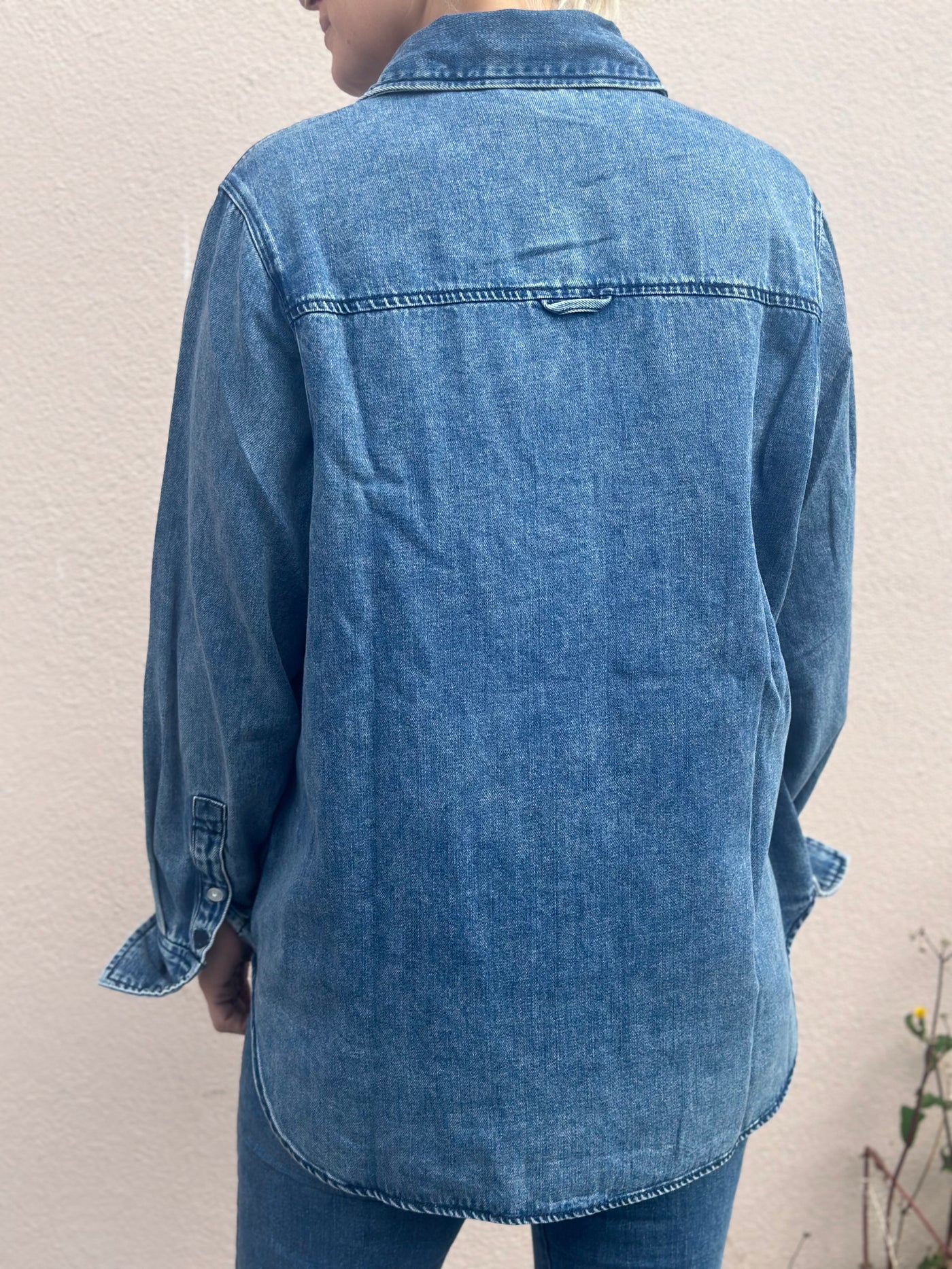 Keira Shirt, Dark Blue Denim