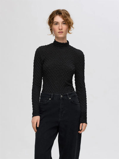 Timmi LS High Neck Structure Top