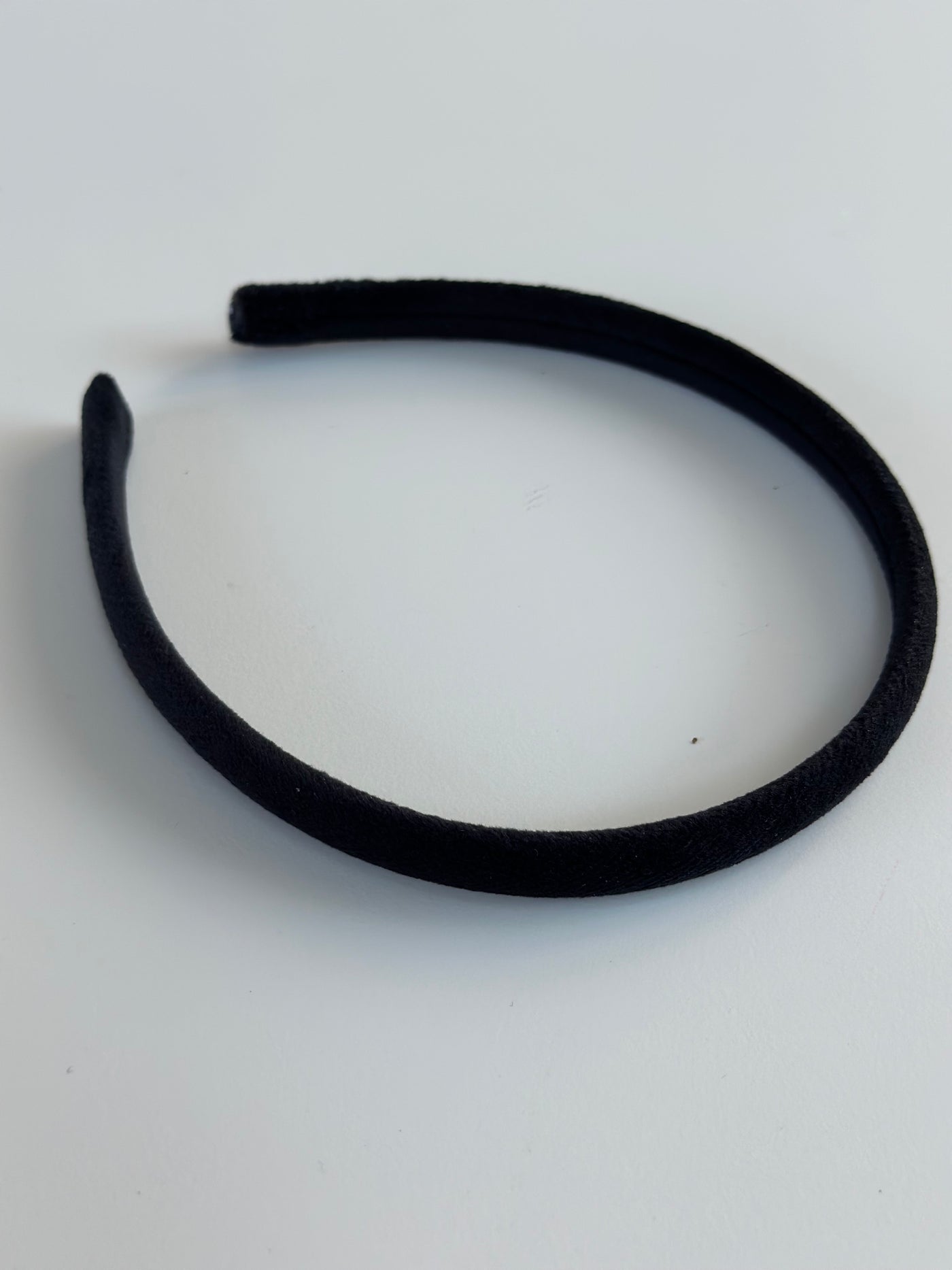 Velvet Hair Band Thin, Black