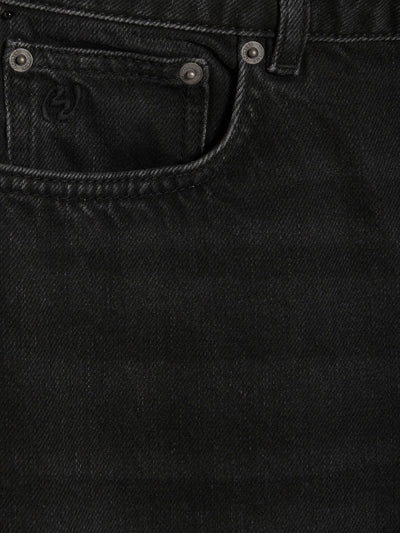 W Regular Jeans, Black Washed