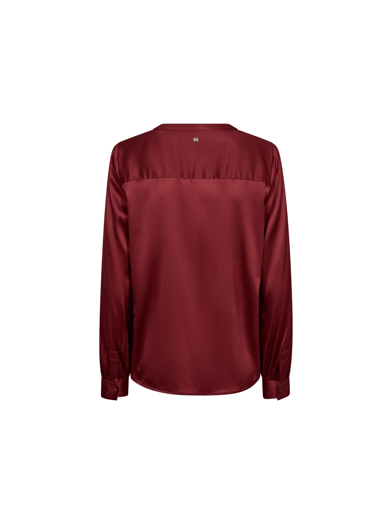 Enfa Satin Blouse, Garnet