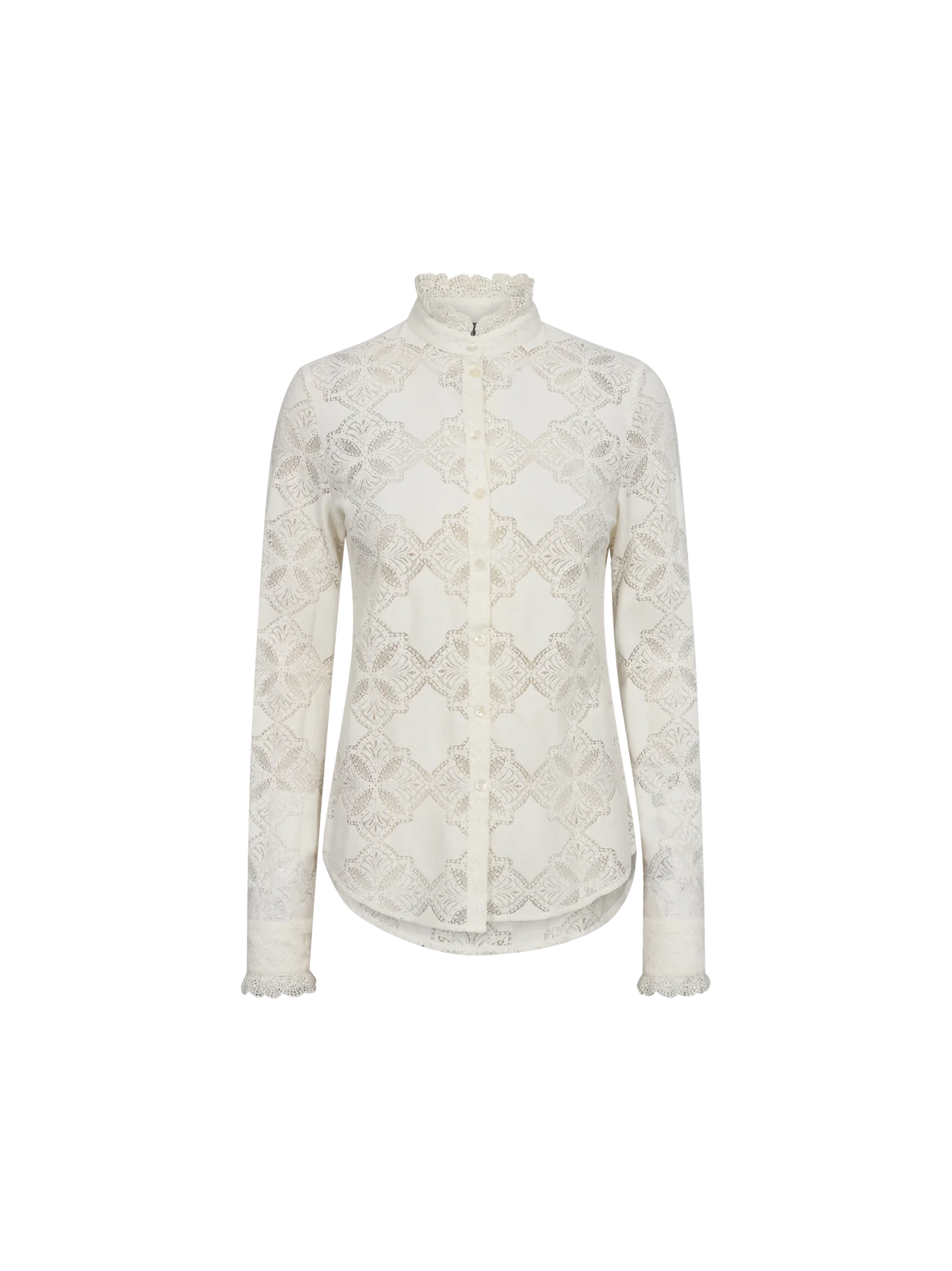 Jetta Lace Shirt, Ecru