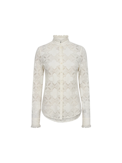 Jetta Lace Shirt, Ecru