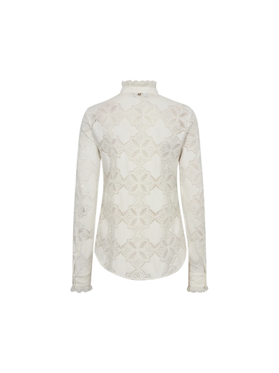 Jetta Lace Shirt, Ecru