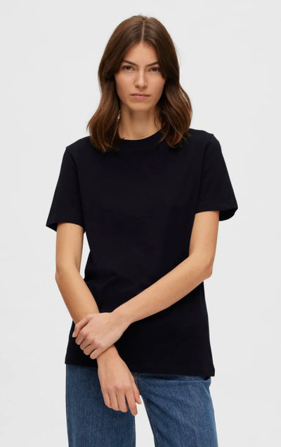 MyEssential SS o-neck Tee, Black