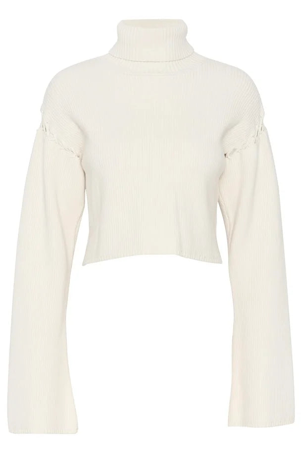 Georgia Cropped Rollneck, Egret