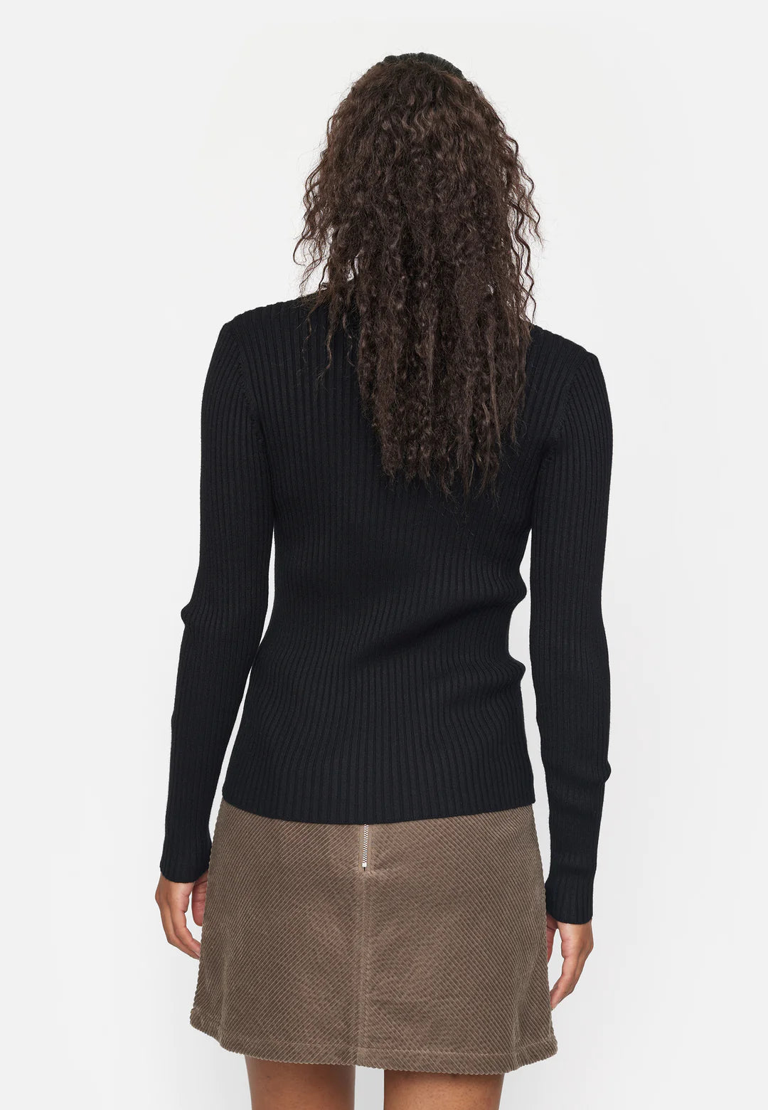 Noa High Neck Knit, Black