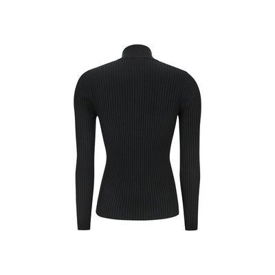 Noa High Neck Knit, Black