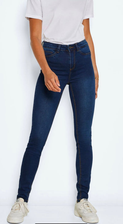 Callie HW Skinny >Jeans,Dark Blue Denim