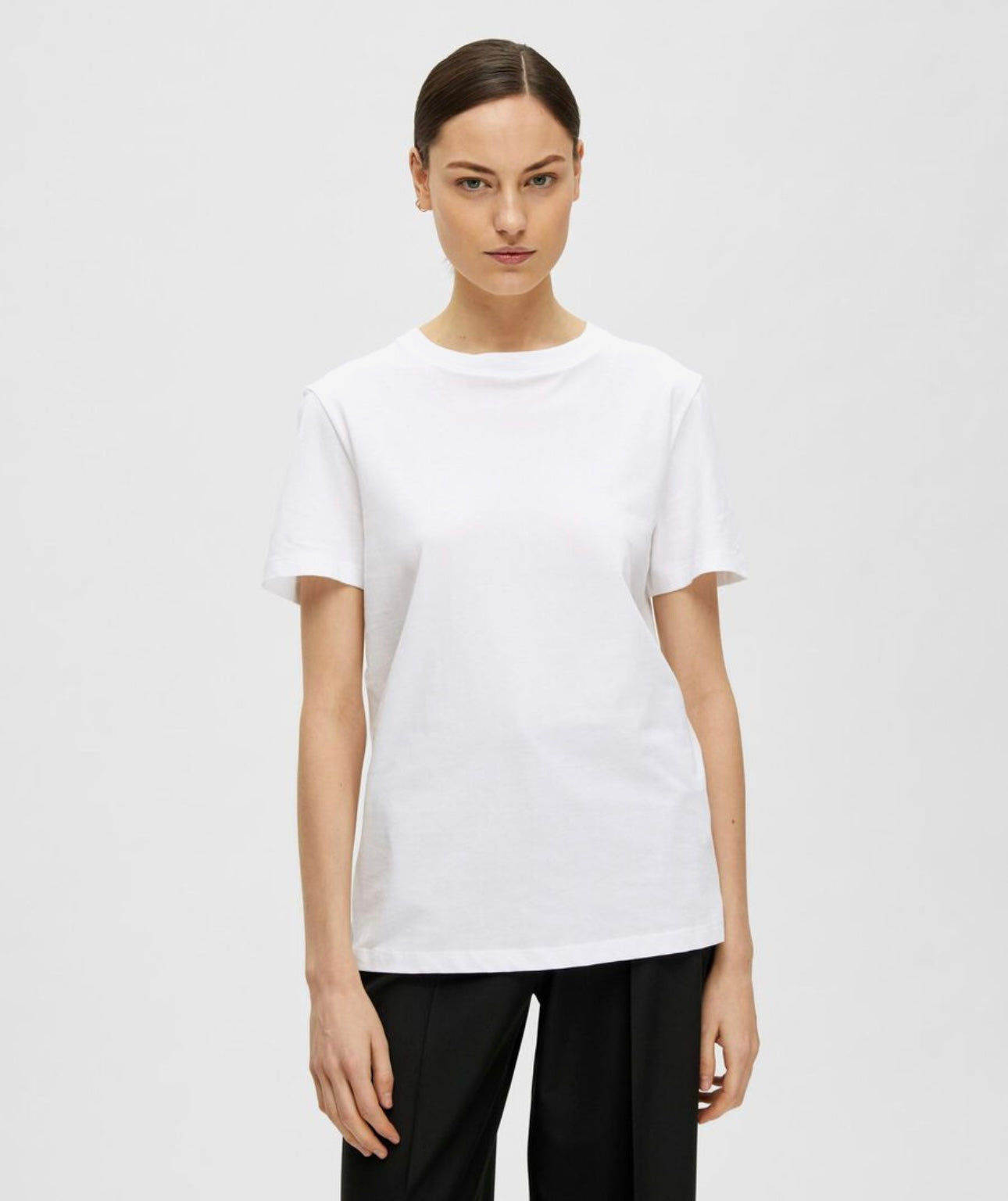 MyEssential SS O-neck Tee, Bright White