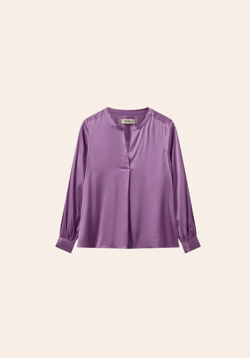 Enfa Satin Blouse, Iris Orchid