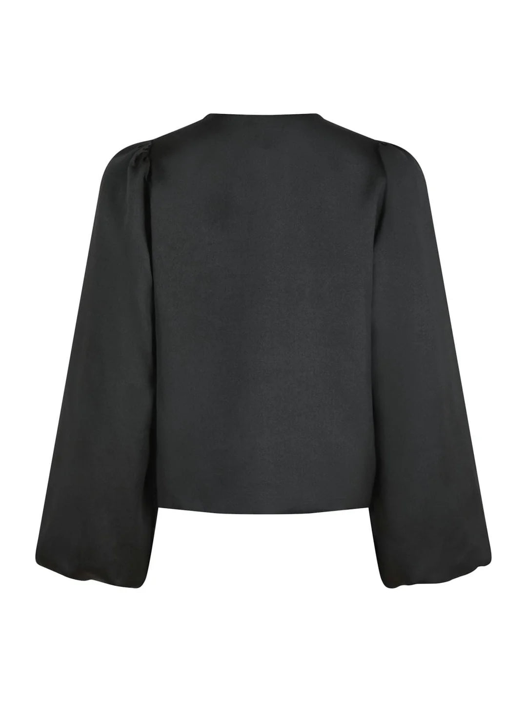 Daliska Dull Satin Blouse, Black