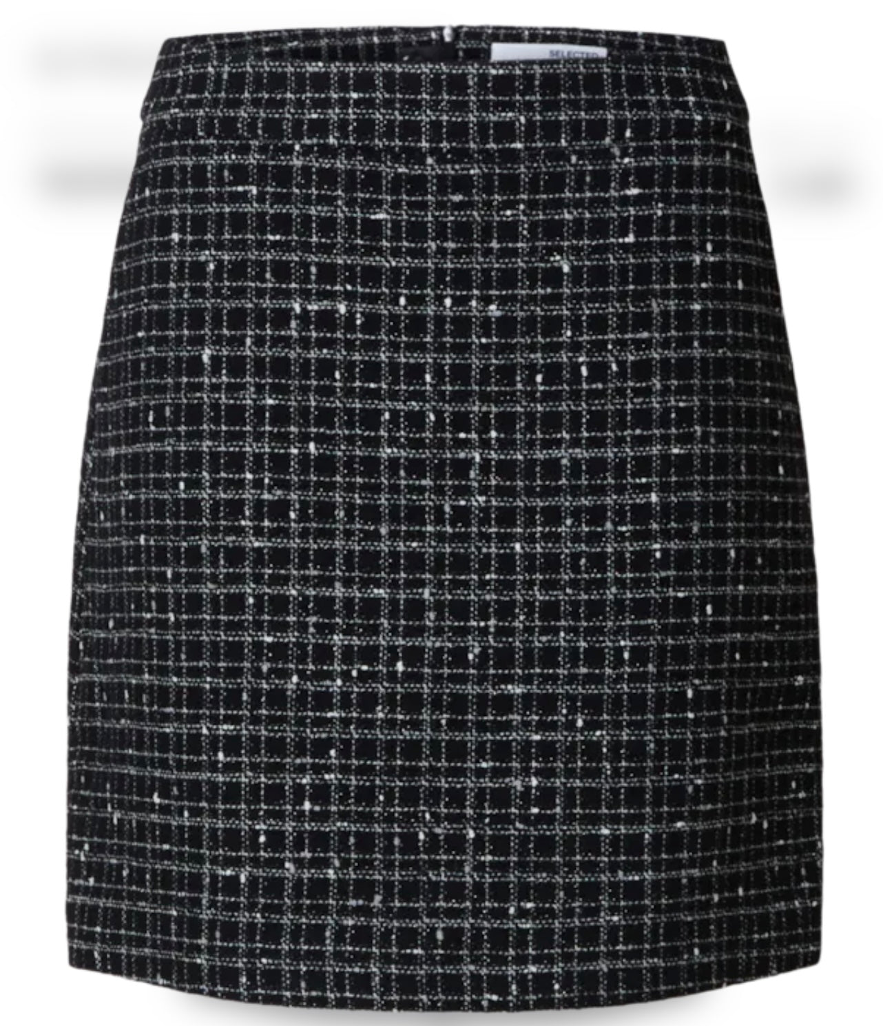 Wilma MW Mini Skirt, Black/Checks