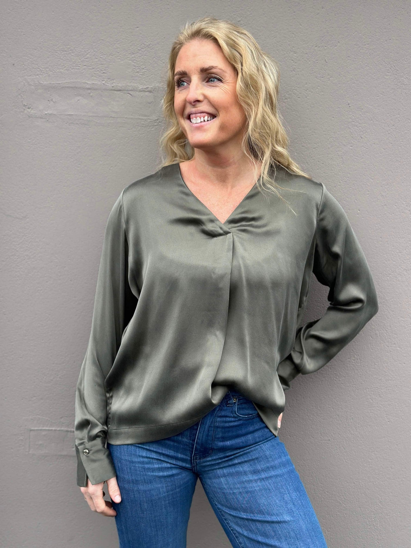 Gale 3 Blouse, Olive