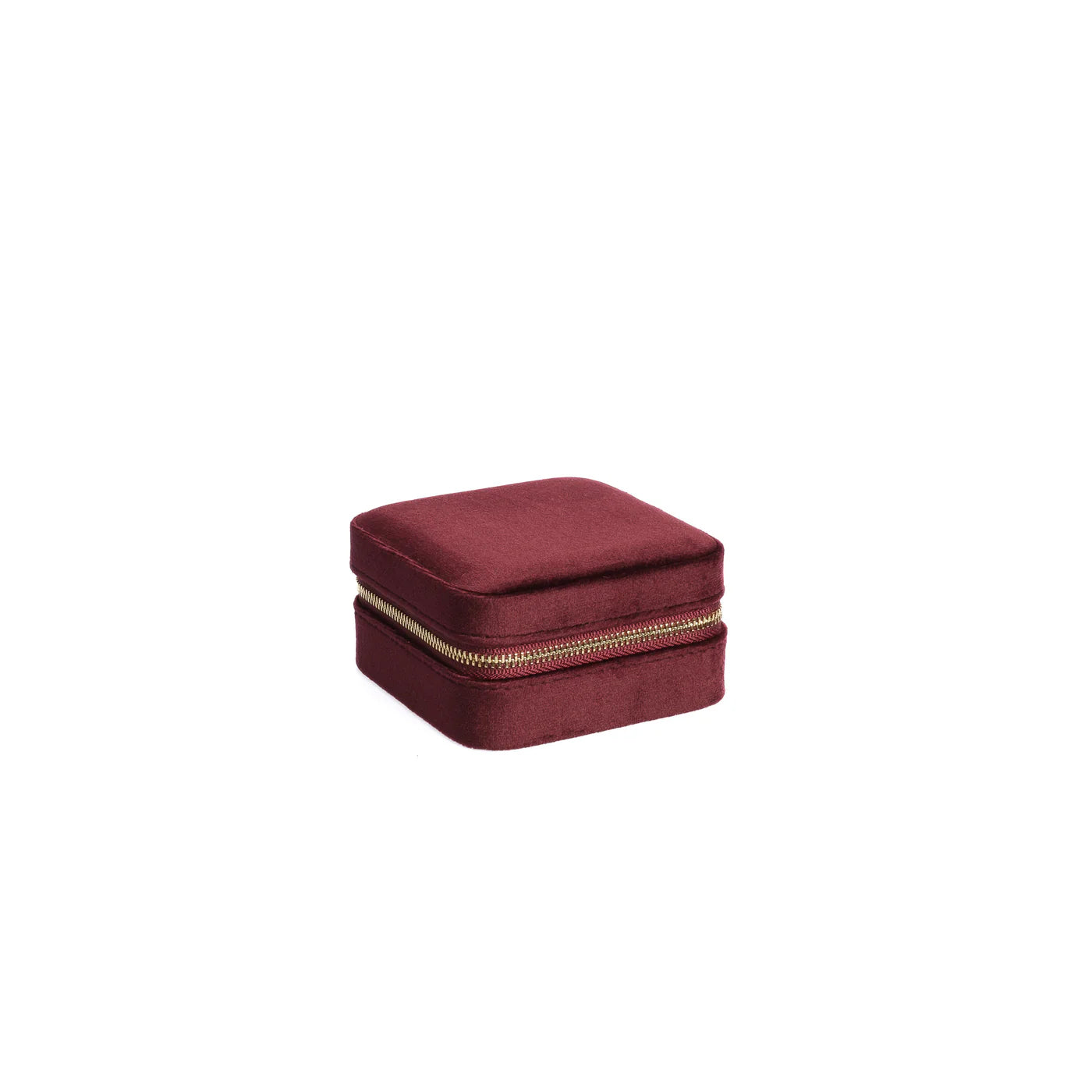 Velvet Jewellery Box Mini, Maroon