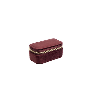 Velvet Jewellery Box Micro, Maroon