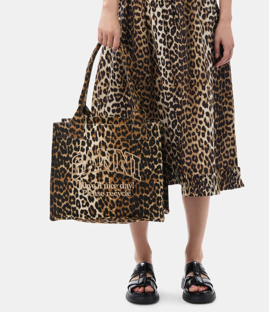 Large Easy Shopper Print, Leopard