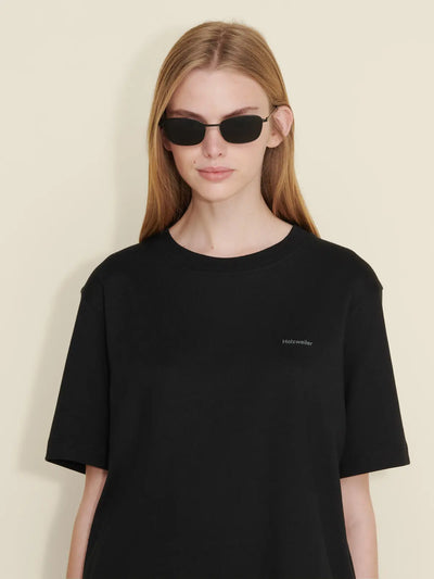 W. Relaxed Tee, Black